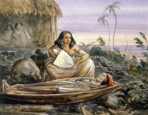 Nachtwake in Oceanië door Maximilien Radiguet