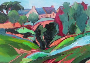 Levendig platteland door Maxine Shore