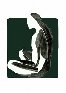 Rustige zittende figuur