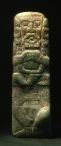 Statuette geplaatst in toewijding langs de Hiërogliefen Trap, Copan, Late Klassieke Periode (600-900)