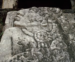 Stele in huis A, patio 2 in het paleis