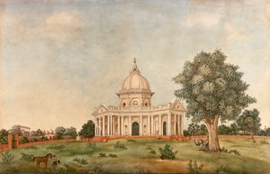 Buitenzicht van de Sint-Jacobuskerk, Delhi door Mazhar Ali Khan