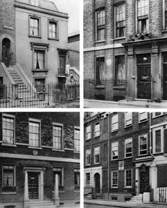 Vier Londense huizen van beroemde mannen, Londen, 1926-1927