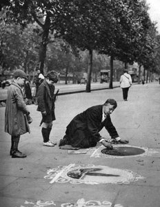 Straatkunstenaar, Embankment, Londen, 1926-1927
