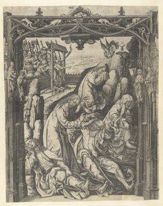 Christus op de Olijfberg door Meester IAM van Zwoll