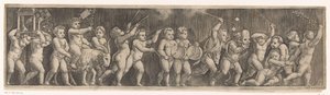 Fries met optocht van putti