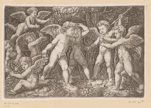 Spelende putti