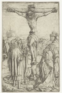 De kruisiging met Maria en de H. Johannes en twee heilige vrouwen