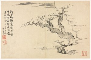 Landschappen in verschillende stijlen naar oude meesters, 1690 door Mei Qing