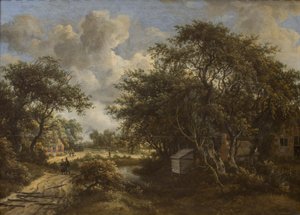 Een dorp tussen de bomen