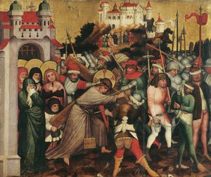 Kruisdraging van Christus door Meister von Laufen