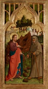 Verzoeking van Christus door Meister von Schloss Lichtenstein
