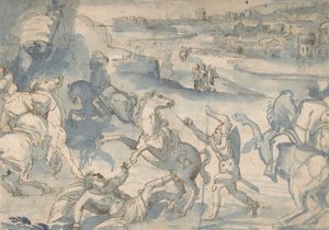 De Bekering van St. Paulus, 16e eeuw door Melchior Bocksberger