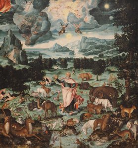 De schepping van de wereld, 1575 door Melchior Bocksberger