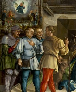 De aanbidding van de herders door Melchior Feselen