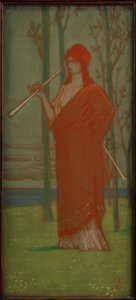 De muze aan zee door Melchior Lechter