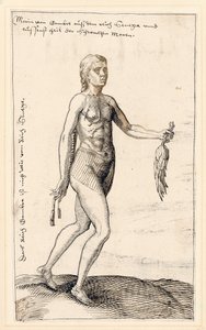 Een vrouw uit Gambia, 1583 door Melchior Lorck