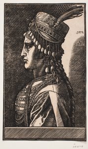 Adellijke Turkse dame door Melchior Lorck