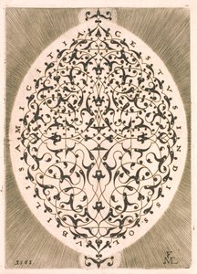 Ovale arabesk door Melchior Lorck