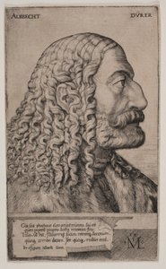 Portret van Albrecht Dürer door Melchior Lorck