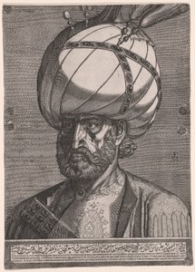 Portret van Ismail, ambassadeur van de Perzische sjah Tahmasp I door Melchior Lorck