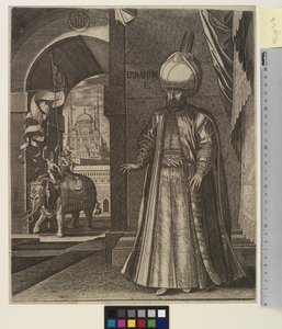 Portret van Sultan Suleiman de Grote (staand)