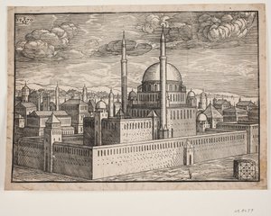 Waarschijnlijk de Selim I-moskee door Melchior Lorck