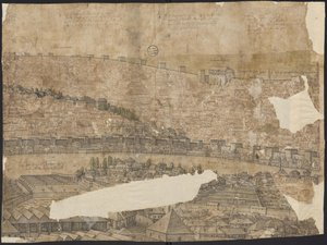 Uitzicht op Constantinopel, Blad 16, Melchior Lorck, 1559