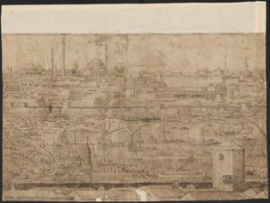Uitzicht op Constantinopel, Blad 8, Melchior Lorck, 1559