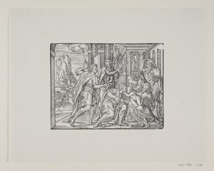 De aanbidding der wijzen door Melchior Lorck