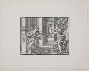 De Aankondiging aan de Maagd Maria door Melchior Lorck