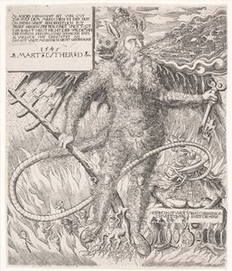 De paus als een wilde. Satirische allegorie