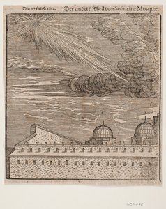 De Süleymaniye-moskee, gezien vanuit het noordoosten. Linkerhelft door Melchior Lorck