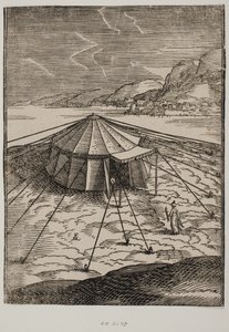 Turkse militaire tent door Melchior Lorck