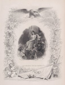 De godin Vrijheid, uit The Songs of Béranger door Melchior Peronard