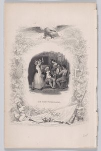 De goede oude man uit De liederen van Béranger, 1829 door Melchior Peronard