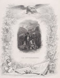 De smokkelaars, uit The Songs of Béranger, 1829 door Melchior Peronard