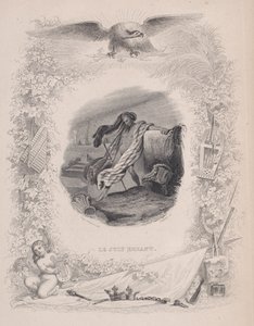 De Wandelende Jood, uit De Liederen van Béranger, 1829 door Melchior Péronard, Joubert