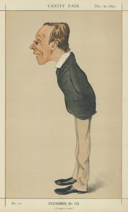 Mr Henry Fawcett (kleur litho) door Melchiorre Delfico