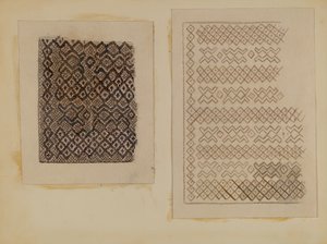 Materiaal geweven van kattenstaarten, ca. 1935