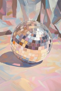 Disco Ball-taart door Melloi Art Prints