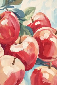 Levendig rode appels door Melloi Art Prints