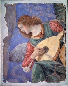 Engel die luit speelt, ca. 1480 door Melozzo da Forli