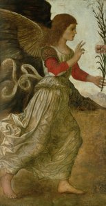 De aankondigende engel Gabriël door Melozzo da Forli