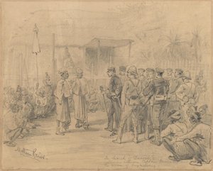 Op zoek naar Dacoits, c.1885 door Melton Prior
