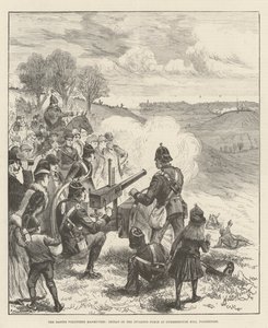 De paasvrijwilligersmanoeuvres, nederlaag van de invasiemacht op Summerhouse Hill, Folkestone