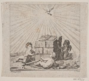 Deens:  Vignet til N. E. Balle "Theses Theologica". door Meno Haas