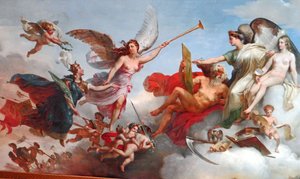 La France victorieuse à Bouvines door Merry Joseph Blondel