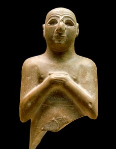 Kunst van Mesopotamië: standbeeld van lugaldalu (orant)
