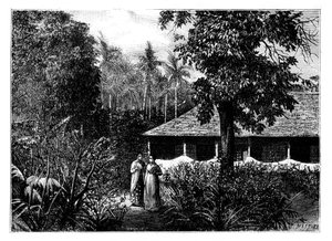 Nederlands Huis in Ternate, Indonesië, 19e eeuw